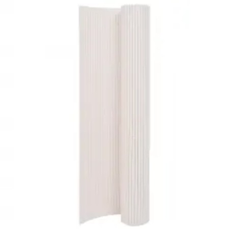 White double-sided garden fence 110x500 cm