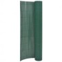 Green double-sided garden fence 110x500 cm by vidaXL, fence panels - Ref: Foro24-317162, Price: 53,23 €, Discount: %