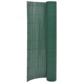 Valla de jardín de doble cara verde 110x500 cm de vidaXL, Paneles de vallas - Ref: Foro24-317162, Precio: 56,51 €, Descuento: %