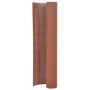 Double-sided brown garden fence 110x500 cm by vidaXL, fence panels - Ref: Foro24-317164, Price: 56,51 €, Discount: %