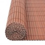 Double-sided brown garden fence 110x500 cm by vidaXL, fence panels - Ref: Foro24-317164, Price: 56,51 €, Discount: %