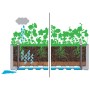 Flowerbed with automatic irrigation system gray 100x43x33 cm by vidaXL, Pots and planters - Ref: Foro24-317576, Price: 110,15...