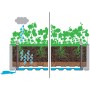 Flowerbed with trellis and gray automatic irrigation system by vidaXL, Pots and planters - Ref: Foro24-317578, Price: 155,26 ...