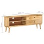 Solid mango wood TV cabinet 140x30x50 cm by vidaXL, TV Furniture - Ref: Foro24-320797, Price: 195,99 €, Discount: %