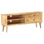 Solid mango wood TV cabinet 140x30x50 cm by vidaXL, TV Furniture - Ref: Foro24-320797, Price: 195,99 €, Discount: %