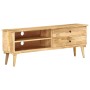 Solid mango wood TV cabinet 140x30x50 cm by vidaXL, TV Furniture - Ref: Foro24-320797, Price: 195,99 €, Discount: %