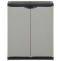 Garden waste cabinet PP gray and black 68x40x85 cm by vidaXL, Garbage cans and trash cans - Ref: Foro24-340987, Price: 99,38 ...