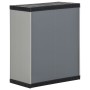 Garden waste cabinet PP gray and black 68x40x85 cm by vidaXL, Garbage cans and trash cans - Ref: Foro24-340987, Price: 99,38 ...