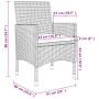 7-teiliges Garten-Essset und Kissen aus synthetischem Rattan und Glas von vidaXL, Gartensets - Ref: Foro24-3099694, Preis: 51...