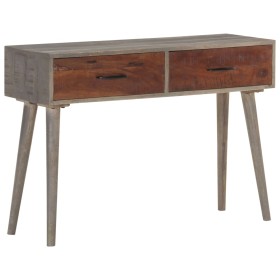 Mesa consola de madera maciza de mango gris 110x35x75 cm de vidaXL, Mesas auxiliares - Ref: Foro24-321807, Precio: 143,99 €, ...