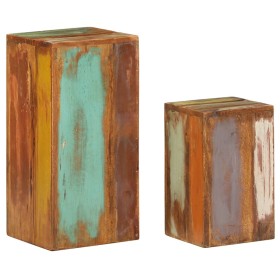 Plant stands 2 units solid recycled wood by vidaXL, Pot stands - Ref: Foro24-320806, Price: 103,99 €, Discount: %