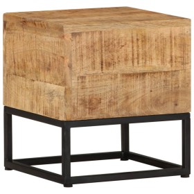 Mesa auxiliar de madera de mango rugosa 30x30x33 cm de vidaXL, Mesas auxiliares - Ref: Foro24-320814, Precio: 64,89 €, Descue...