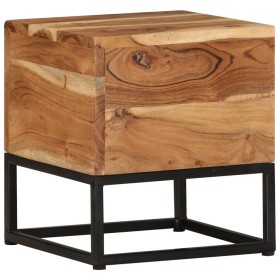 Mesa auxiliar de madera maciza de acacia 30x30x33 cm de vidaXL, Mesas auxiliares - Ref: Foro24-320815, Precio: 51,99 €, Descu...