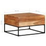 Couchtisch aus massivem Akazienholz, 68 x 68 x 41 cm von vidaXL, Couchtisch - Ref: Foro24-320818, Preis: 120,55 €, Rabatt: %