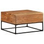 Solid acacia wood coffee table 68x68x41 cm