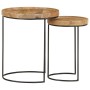 Coffee table set 2 pieces solid mango wood and steel by vidaXL, Coffee table - Ref: Foro24-321705, Price: 92,98 €, Discount: %