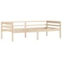 Solid pine wood bed frame 90x200 cm by vidaXL, Beds and slatted bases - Ref: Foro24-322051, Price: 90,99 €, Discount: %