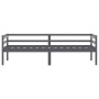 Estructura de cama madera maciza pino gris oscuro 90x200 cm de vidaXL, Camas y somieres - Ref: Foro24-322055, Precio: 95,99 €...