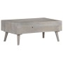 Mesa de centro madera maciza de mango rugosa gris 100x60x40 cm de vidaXL, Mesas de centro - Ref: Foro24-321808, Precio: 150,9...