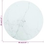 White tempered glass marble design table top Ø30x0.8 cm by vidaXL, Table tops - Ref: Foro24-322245, Price: 16,92 €, Discount: %