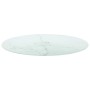 White tempered glass marble design table top Ø90x1 cm by vidaXL, Table tops - Ref: Foro24-322251, Price: 98,06 €, Discount: %