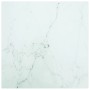 Marble design table with white tempered glass top 50x50 cm 6 mm by vidaXL, Table tops - Ref: Foro24-322254, Price: 26,99 €, D...