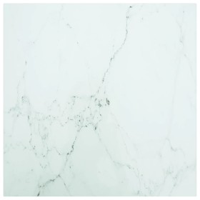 Marble design table top white tempered glass 60x60 cm 6 mm by vidaXL, Table tops - Ref: Foro24-322255, Price: 36,99 €, Discou...