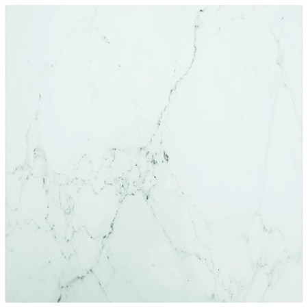 Marble design table top white tempered glass 60x60 cm 6 mm by vidaXL, Table tops - Ref: Foro24-322255, Price: 36,43 €, Discou...