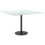 Tablero mesa diseño mármol vidrio templado blanco 60x60 cm 6 mm