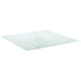 Marble design table with white tempered glass top 70x70 cm 6 mm by vidaXL, Table tops - Ref: Foro24-322256, Price: 56,97 €, D...