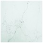 Marble design table top white tempered glass 80x80 cm 6 mm by vidaXL, Table tops - Ref: Foro24-322257, Price: 68,26 €, Discou...