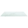 Marble design table top white tempered glass 80x80 cm 6 mm by vidaXL, Table tops - Ref: Foro24-322257, Price: 67,99 €, Discou...