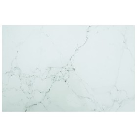 Marble design table top white tempered glass 100x62 cm 8mm by vidaXL, Table tops - Ref: Foro24-322259, Price: 56,99 €, Discou...