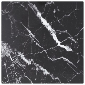 Black tempered glass marble design table board 30x30 cm 6 mm by vidaXL, Table tops - Ref: Foro24-322268, Price: 16,17 €, Disc...