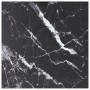 Marble design table top black tempered glass 60x60 cm 6 mm by vidaXL, Table tops - Ref: Foro24-322271, Price: 34,99 €, Discou...