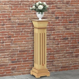 Soporte plantas pilar cuadrado madera clara 17x17x66 cm MDF de vidaXL, Soportes para macetas - Ref: Foro24-323968, Precio: 49...