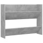 Wandschuhregal aus betongrauem Sperrholz, 80 x 18 x 60 cm von vidaXL, Schuhregale und Schuhorganisatoren - Ref: Foro24-806749...