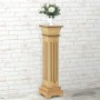 Quadratische Säule Pflanzenstütze helles Holz 17x17x66 cm MDF von vidaXL, Topfständer - Ref: Foro24-323968, Preis: 49,99 €, R...