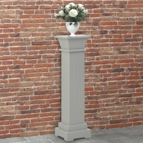 Soporte plantas pilar cuadrado clásico gris 17x17x66 cm MDF de vidaXL, Soportes para macetas - Ref: Foro24-323969, Precio: 51...