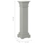 Soporte plantas pilar cuadrado clásico gris 17x17x66 cm MDF de vidaXL, Soportes para macetas - Ref: Foro24-323969, Precio: 51...