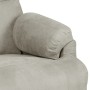 Sillón reclinable de piel de ante artificial gris claro de vidaXL, Sillones - Ref: Foro24-324048, Precio: 199,99 €, Descuento: %