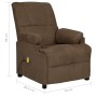 Brown Faux Suede Leather Massage Recliner by vidaXL, Electric massage chairs - Ref: Foro24-324052, Price: 138,57 €, Discount: %