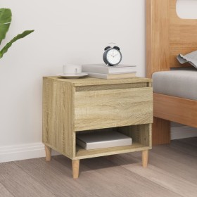 Sonoma oak plywood nightstand 50x46x50 cm by vidaXL, Nightstands - Ref: Foro24-819538, Price: 47,99 €, Discount: %