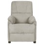 Sillón de masaje de piel de ante artificial gris claro de vidaXL, Sillones de masaje eléctricos - Ref: Foro24-324054, Precio:...