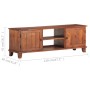 Mueble para TV madera maciza de acacia marrón miel 120x30x41 cm de vidaXL, Muebles TV - Ref: Foro24-321818, Precio: 176,53 €,...