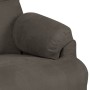 Sillón de masaje reclinable piel de ante artificial gris oscuro de vidaXL, Sillones de masaje eléctricos - Ref: Foro24-324055...