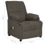 Dark gray artificial suede leather reclining massage chair by vidaXL, Electric massage chairs - Ref: Foro24-324055, Price: 17...