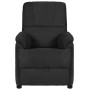 Sillón de masaje reclinable de piel de ante artificial negro de vidaXL, Sillones de masaje eléctricos - Ref: Foro24-324056, P...