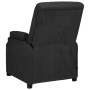 Sillón de masaje reclinable de piel de ante artificial negro de vidaXL, Sillones de masaje eléctricos - Ref: Foro24-324056, P...