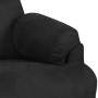 Sillón de masaje reclinable de piel de ante artificial negro de vidaXL, Sillones de masaje eléctricos - Ref: Foro24-324056, P...